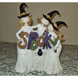 Holiday Home "Spooky" Friendly Witches Table Decor